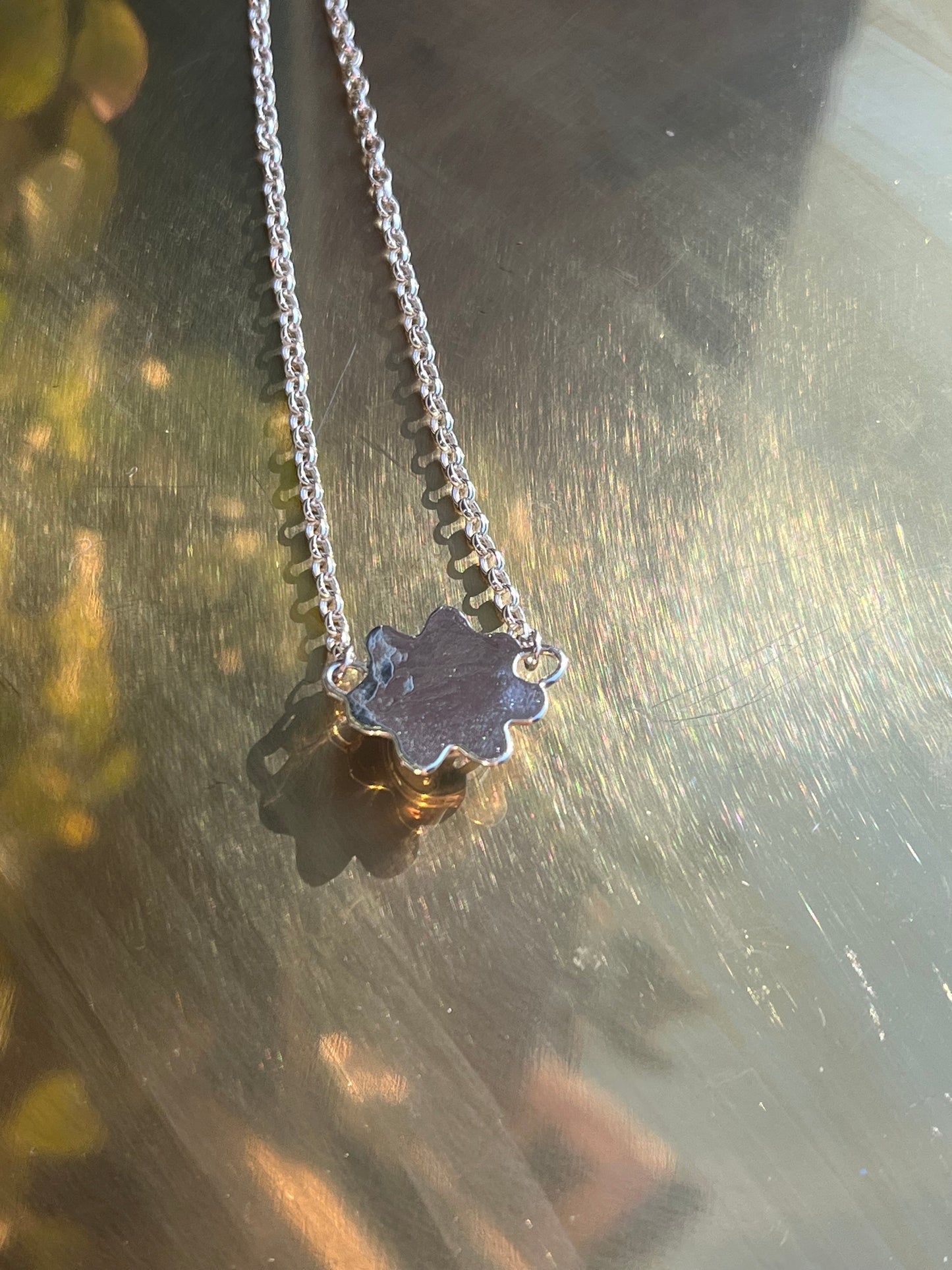 Marble pool necklace