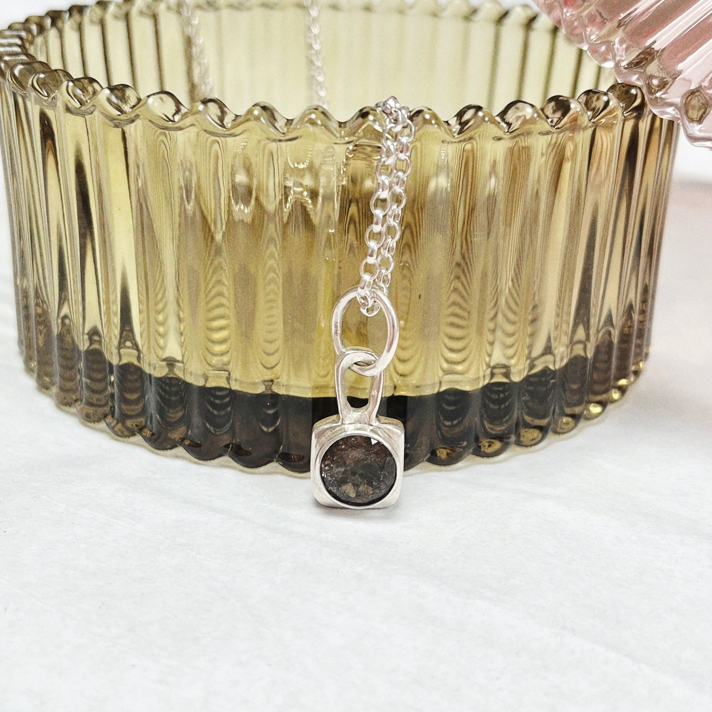 Smokey quartz charm necklace - SAMPLE