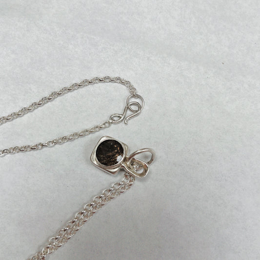 Smokey quartz charm necklace - SAMPLE